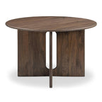 Brelline, mesa de comedor redonda con patas cruzadas - 48W x 48D x 30H