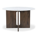  Brelline, Round Dining Table With Cross Legs - 48W x48D x30H