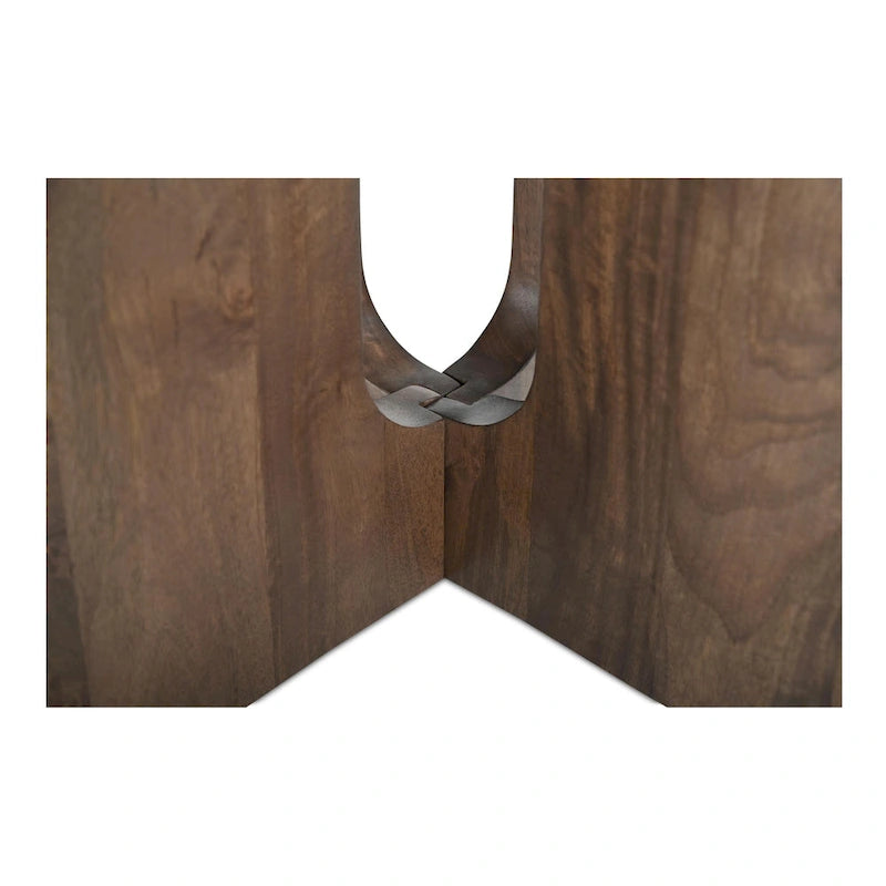 Brelline, mesa de comedor redonda con patas cruzadas - 48W x 48D x 30H