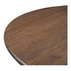 Brelline, mesa de comedor redonda con patas cruzadas - 48W x 48D x 30H