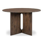Brelline, mesa de comedor redonda con patas cruzadas - 48W x 48D x 30H