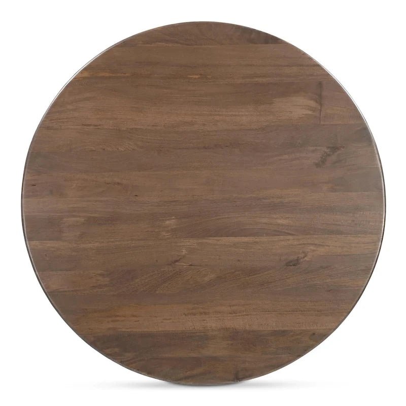 Brelline, mesa de comedor redonda con patas cruzadas - 48W x 48D x 30H