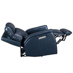 Sillón reclinable eléctrico de cuero con gravedad cero, reposacabezas y soporte lumbar eléctricos, puerto USB y USB-C