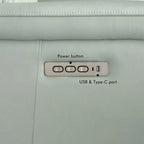 Sillón reclinable eléctrico de cuero con gravedad cero, reposacabezas y soporte lumbar eléctricos, puerto USB y USB-C