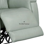 Sillón reclinable eléctrico de cuero con gravedad cero, reposacabezas y soporte lumbar eléctricos, puerto USB y USB-C