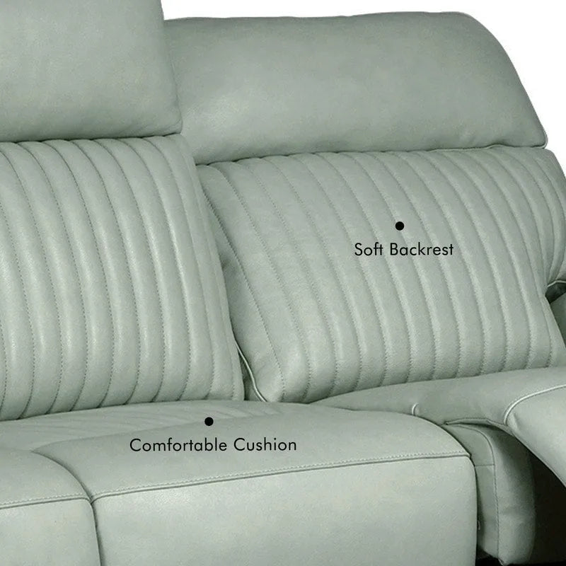 Sillón reclinable eléctrico de cuero con gravedad cero, reposacabezas y soporte lumbar eléctricos, puerto USB y USB-C