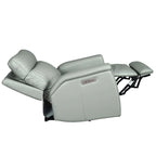 Sillón reclinable eléctrico de cuero con gravedad cero, reposacabezas y soporte lumbar eléctricos, puerto USB y USB-C