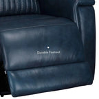 Sillón reclinable eléctrico de cuero con gravedad cero, reposacabezas y soporte lumbar eléctricos, puerto USB y USB-C