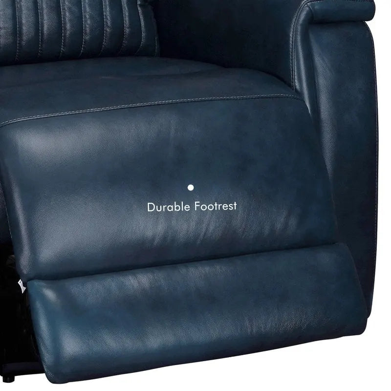 Sillón reclinable eléctrico de cuero con gravedad cero, reposacabezas y soporte lumbar eléctricos, puerto USB y USB-C