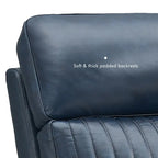 Sillón reclinable eléctrico de cuero con gravedad cero, reposacabezas y soporte lumbar eléctricos, puerto USB y USB-C