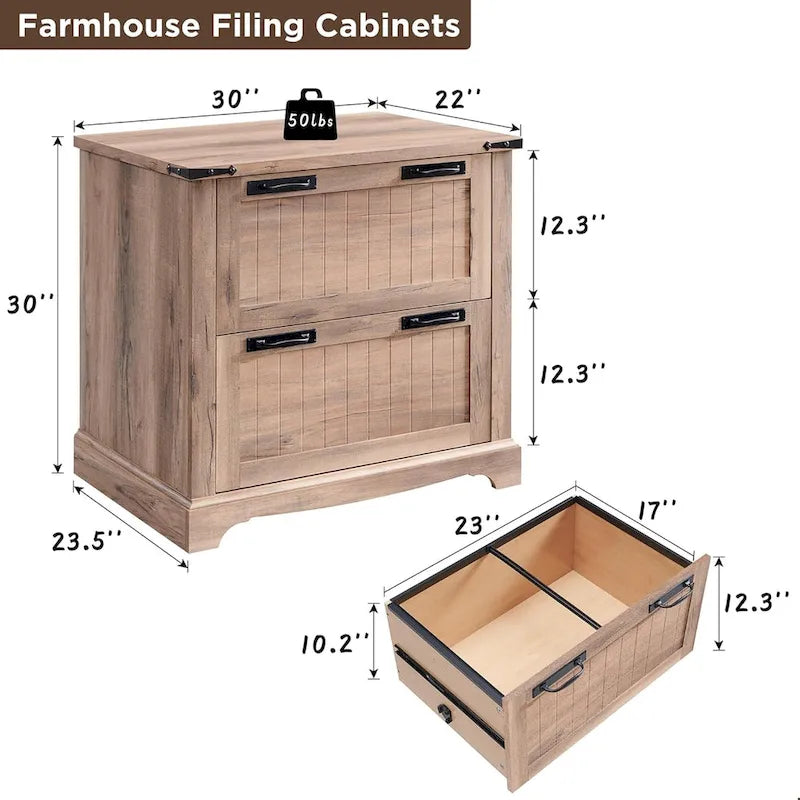 Archivador de granja, archivadores de madera, gabinete de almacenamiento de oficina