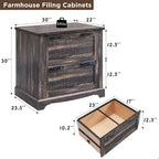 Archivador de granja, archivadores de madera, gabinete de almacenamiento de oficina
