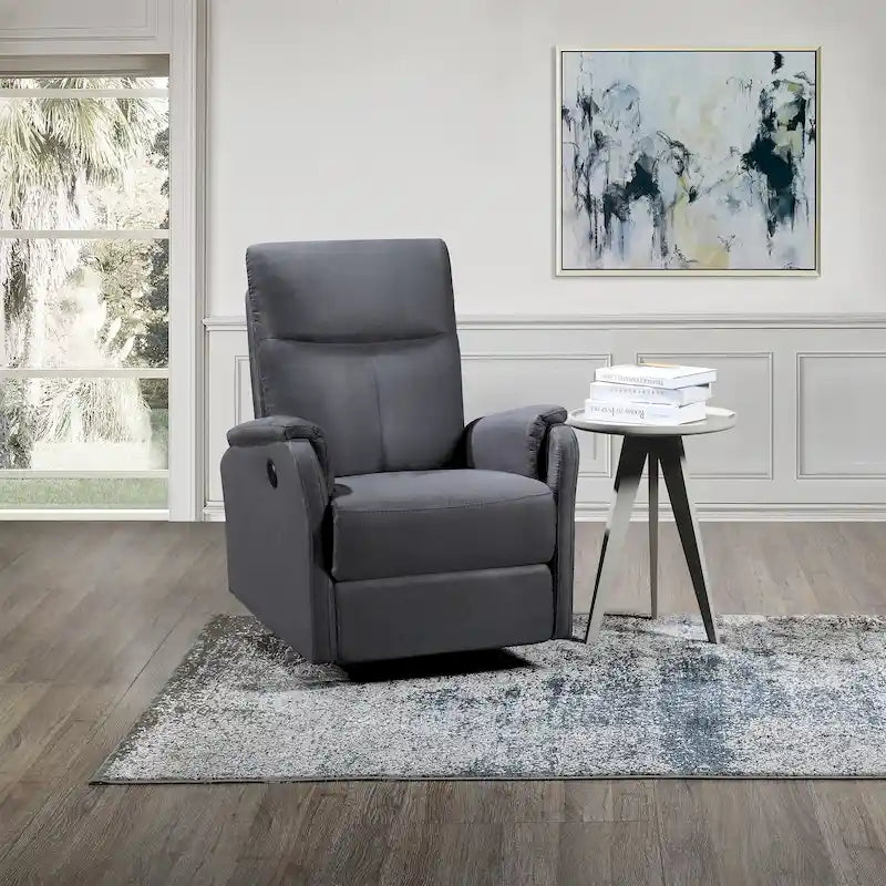 Sillón Reclinable Eléctrico Con Puerto De Carga USB, Sillón Reclinable Individual Para Sala De Estar, Dormitorio