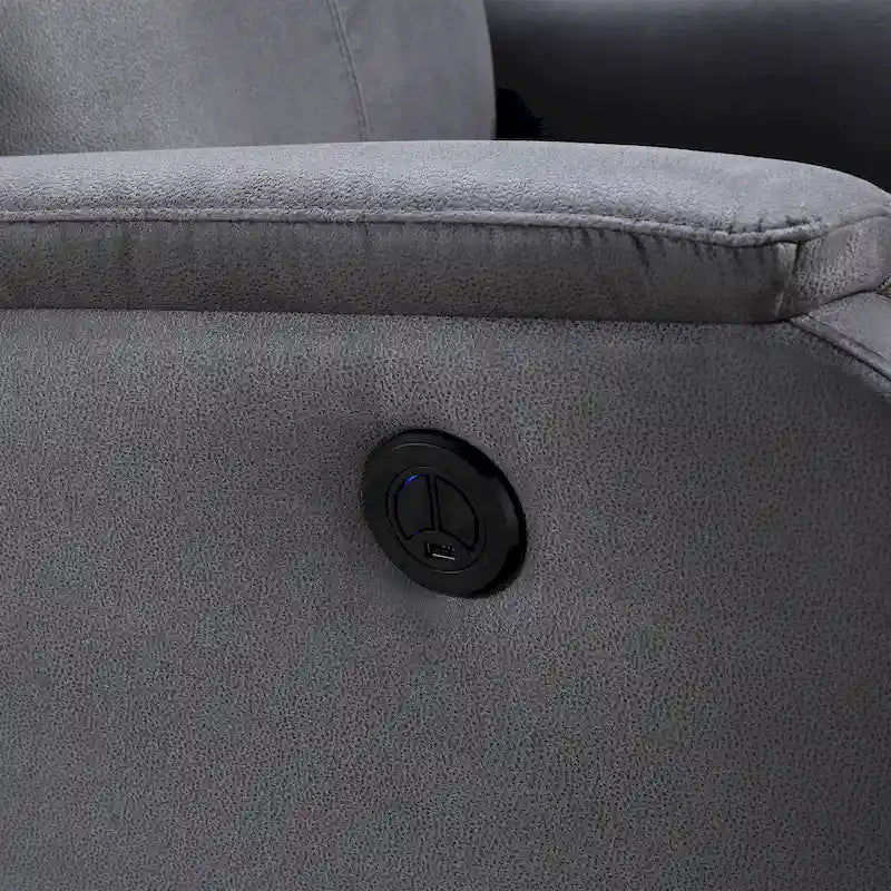 Sillón Reclinable Eléctrico Con Puerto De Carga USB, Sillón Reclinable Individual Para Sala De Estar, Dormitorio