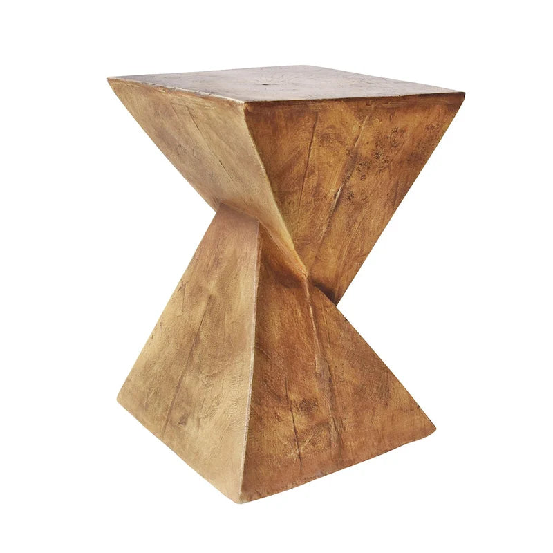 Mesa auxiliar Tess de hormigón ligero para exterior de