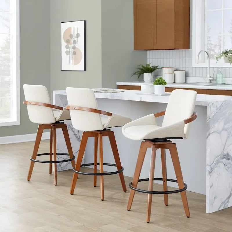  Pugo 26 Fixed-Height Counter Stool in Noise Fabric