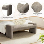 Banco tapizado de dormitorio Roland