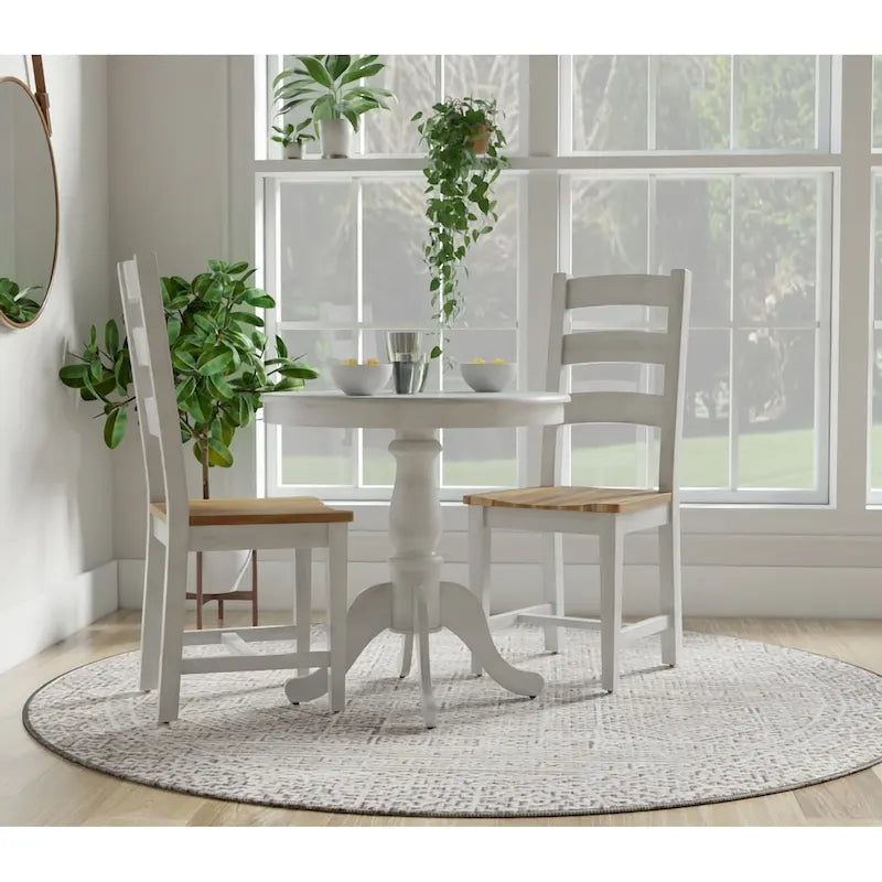 Mesa de comedor de pedestal redonda Carolina Living Fairview 30