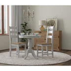 Mesa de comedor de pedestal redonda Carolina Living Fairview 30