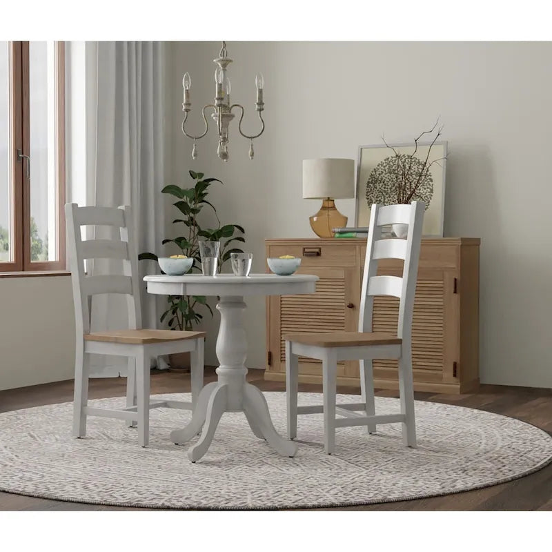 Mesa de comedor de pedestal redonda Carolina Living Fairview 30