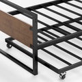 Priage by  Brown Bamboo and Metal Daybed with Trundle