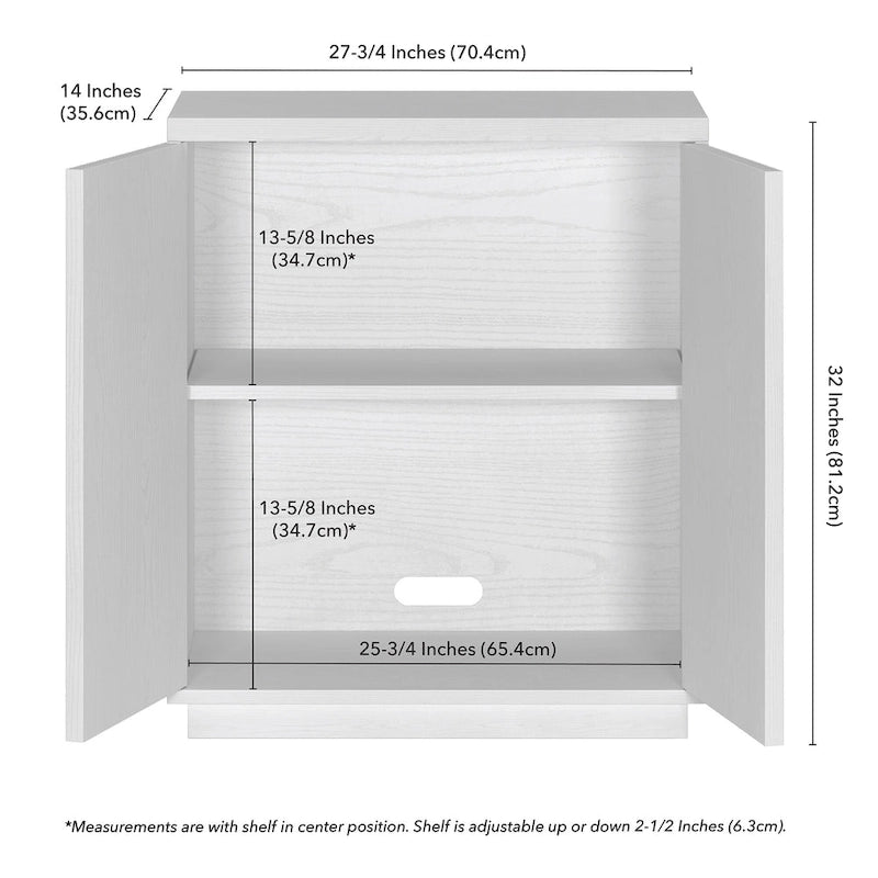 Alston 28 - Gabinete de acento rectangular de 27.75 de ancho