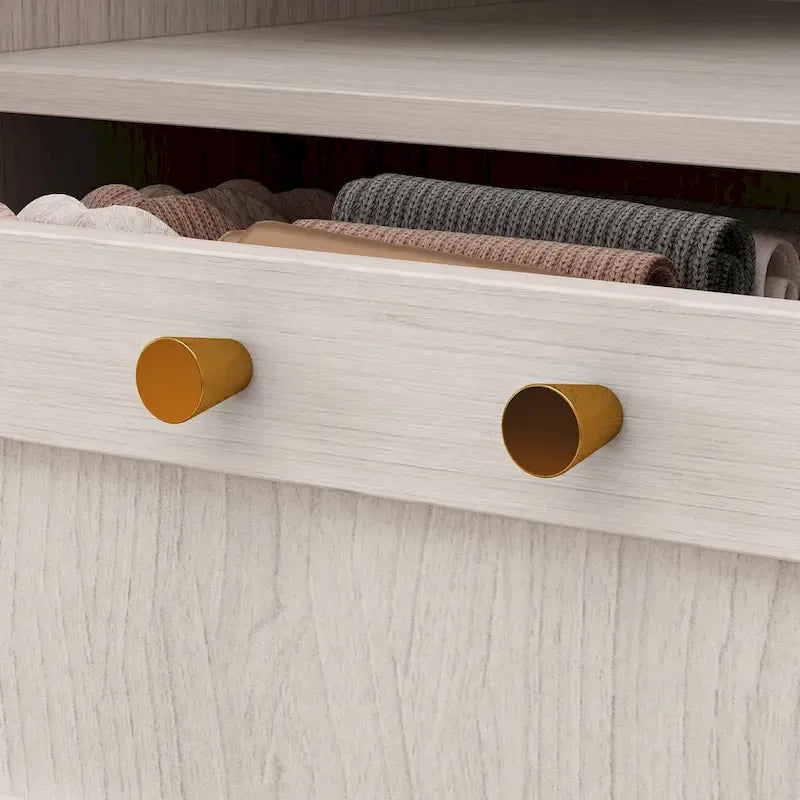 Armario de cristal esmerilado grande combinado: Armarios con opciones de guardarropa versátiles