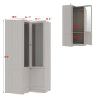 Armario de cristal esmerilado grande combinado: Armarios con opciones de guardarropa versátiles