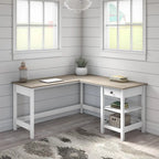 Mayfield 60W L Shaped Computer Desk with Storage by 