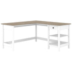 Escritorio para computadora Mayfield de 60 W en forma de L con almacenamiento por