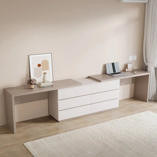 144 Inch  Home Office Expandable Dresser Desk