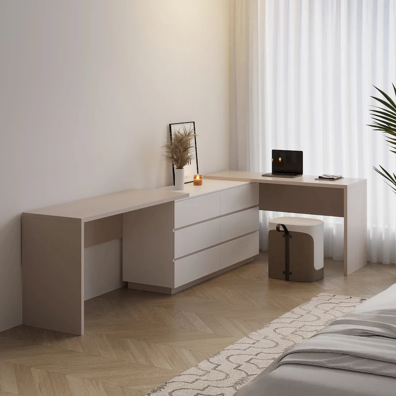 Escritorio Cómoda Extensible para Oficina en Casa de 144 Pulgadas