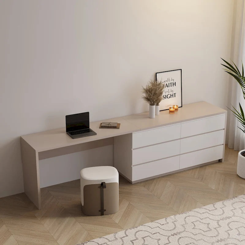 Escritorio Cómoda Extensible para Oficina en Casa de 144 Pulgadas
