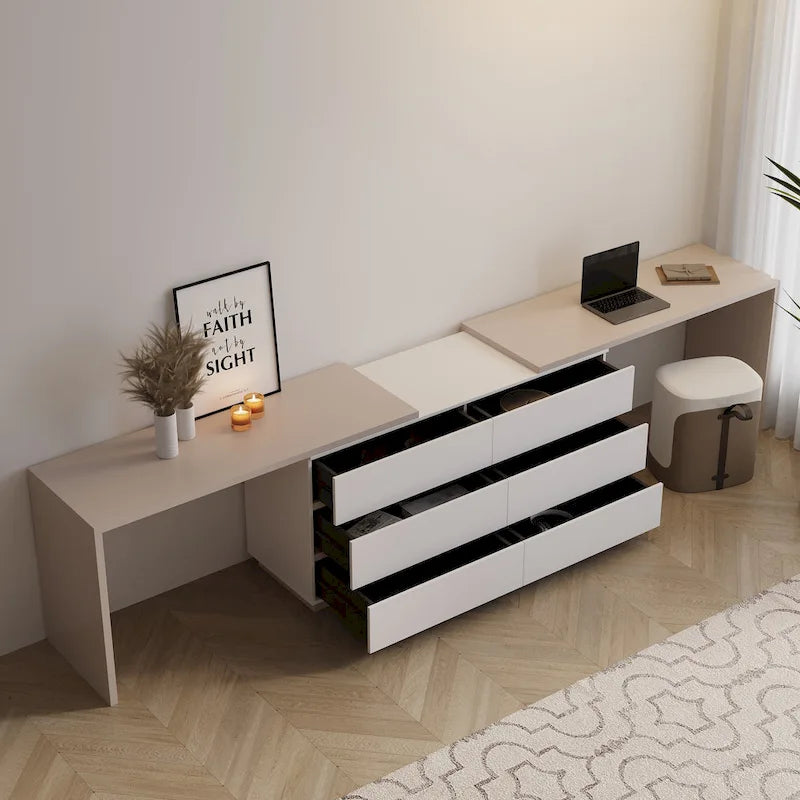 Escritorio Cómoda Extensible para Oficina en Casa de 144 Pulgadas