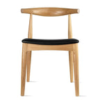 Sillas de comedor de madera oscura de nogal con asiento acolchado de cuero sintético o tela beige, para sala de estar, dormitorio, cocina o como sillas auxiliares de escritorio.