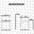 Sillas de comedor de madera oscura de nogal con asiento acolchado de cuero sintético o tela beige, para sala de estar, dormitorio, cocina o como sillas auxiliares de escritorio.