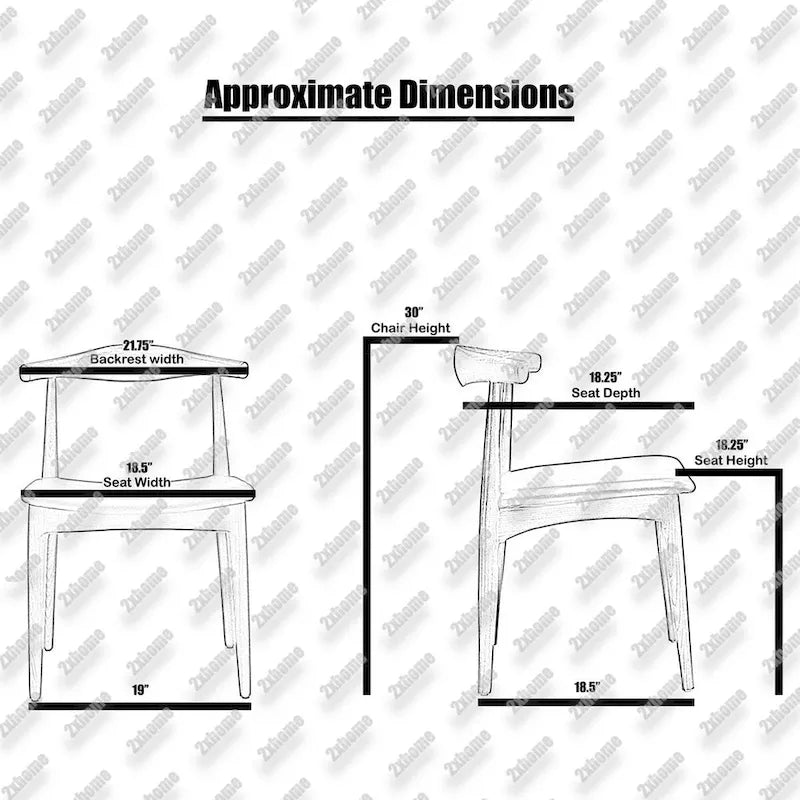 Sillas de comedor de madera oscura de nogal con asiento acolchado de cuero sintético o tela beige, para sala de estar, dormitorio, cocina o como sillas auxiliares de escritorio.