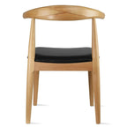 Sillas de comedor de madera oscura de nogal con asiento acolchado de cuero sintético o tela beige, para sala de estar, dormitorio, cocina o como sillas auxiliares de escritorio.
