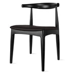 Sillas de comedor de madera oscura de nogal con asiento acolchado de cuero sintético o tela beige, para sala de estar, dormitorio, cocina o como sillas auxiliares de escritorio.