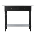 Mesa consola Arvilla Grey de 2 cajones - 37.8 x 13 x 31.9 - 38 Ancho x 13 Profundidad x 32 Alto