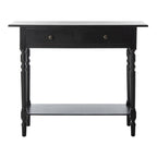 Mesa consola Arvilla Grey de 2 cajones - 37.8 x 13 x 31.9 - 38 Ancho x 13 Profundidad x 32 Alto
