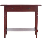 Mesa consola Arvilla Grey de 2 cajones - 37.8 x 13 x 31.9 - 38 Ancho x 13 Profundidad x 32 Alto