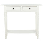Mesa consola Arvilla Grey de 2 cajones - 37.8 x 13 x 31.9 - 38 Ancho x 13 Profundidad x 32 Alto