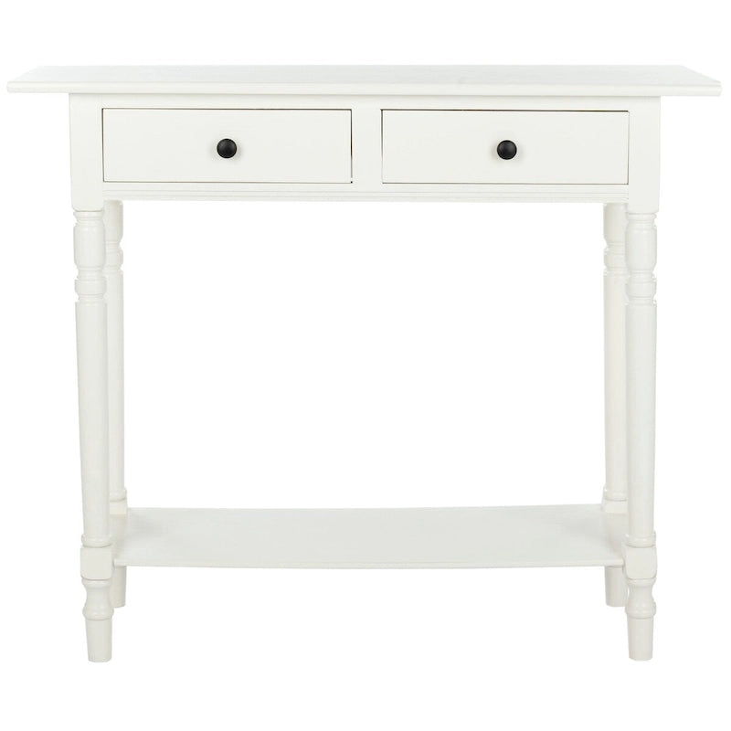 Mesa consola Arvilla Grey de 2 cajones - 37.8 x 13 x 31.9 - 38 Ancho x 13 Profundidad x 32 Alto