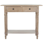  Arvilla Grey 2-Drawer Console Table - 37.8 x 13 x 31.9 - 38Wx13Dx32H