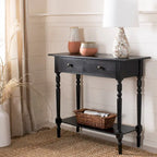 Mesa consola Arvilla Grey de 2 cajones - 37.8 x 13 x 31.9 - 38 Ancho x 13 Profundidad x 32 Alto