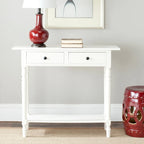Mesa consola Arvilla Grey de 2 cajones - 37.8 x 13 x 31.9 - 38 Ancho x 13 Profundidad x 32 Alto