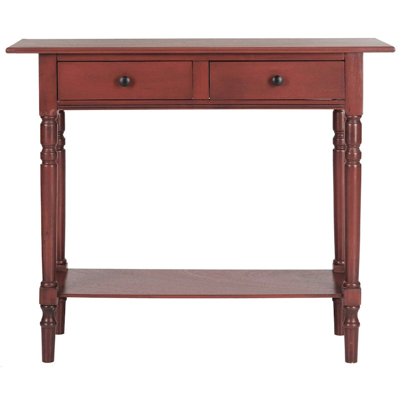 Mesa consola Arvilla Grey de 2 cajones - 37.8 x 13 x 31.9 - 38 Ancho x 13 Profundidad x 32 Alto