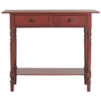 Mesa consola Arvilla Grey de 2 cajones - 37.8 x 13 x 31.9 - 38 Ancho x 13 Profundidad x 32 Alto