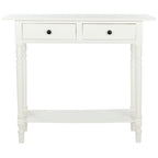 Mesa consola Arvilla Grey de 2 cajones - 37.8 x 13 x 31.9 - 38 Ancho x 13 Profundidad x 32 Alto